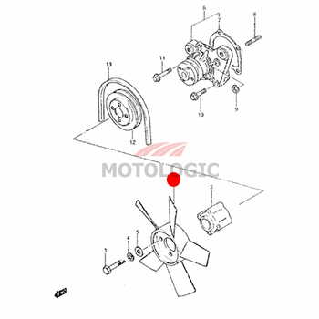 ENGINE COOLING FAN SUZUKI CARRY SERIES