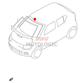 WINDSHIELD MOLDING SUZUKI IGNIS SERIES