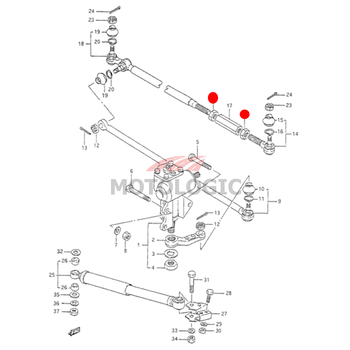 TIE ROD END LOCK NUT RH/LH SUZUKI SAMURAI SERIES