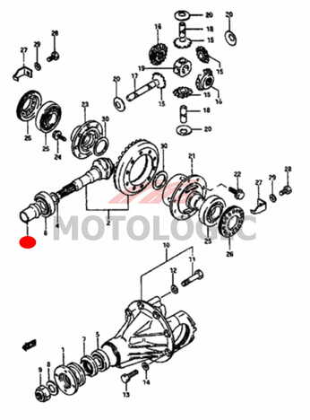 SPACER BEVEL PINION SUZUKI SAMURAI SERIES