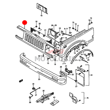 FRONT GRILLE PANEL SUZUKI SAMURAI SERIES