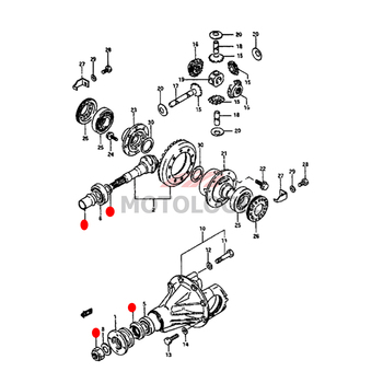 REAR DIFFERENTIAL REPAIR KIT SUZUKI SAMURAI SERIES