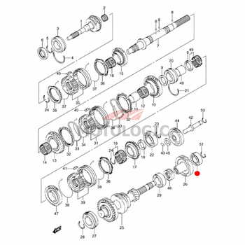 COUNTERSHAFT REAR BEARING SUZUKI JIMNY SERIES