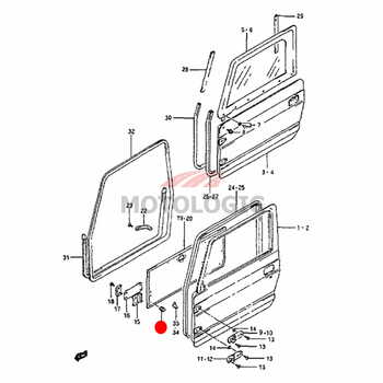 DOOR TRIM CLIP SUZUKI SAMURAI SERIES