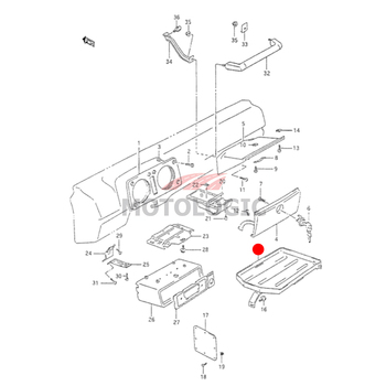 PACKAGE TRAY SUZUKI SAMURAI SERIES