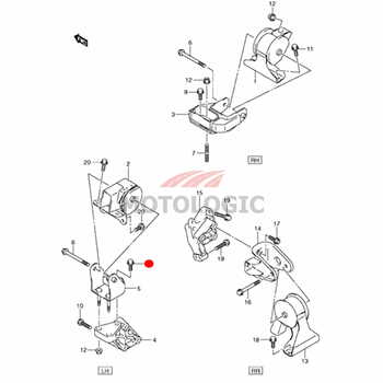 ENGINE MOUNTING BRACKET BOLT SUZUKI ALTO SERIES