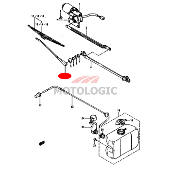 WIPER ARM RIGHT SUZUKI SAMURAI SERIES