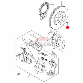 FRONT DISC BRAKE SCREW SUZUKI SWIFT SERIES