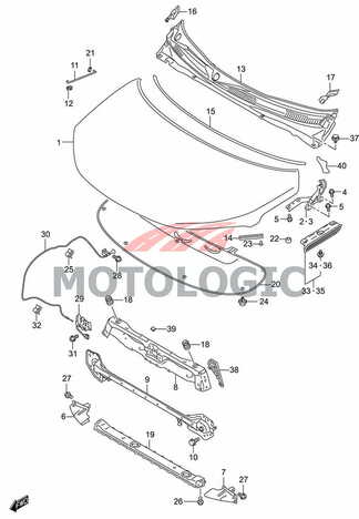 FRONT HOOD PANEL SUZUKI IGNIS SERIES