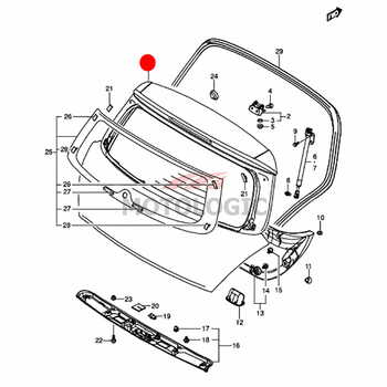 BACK DOOR PANEL SUZUKI SWIFT SERIES