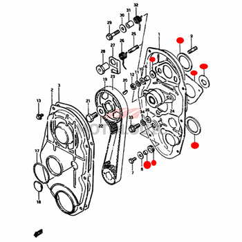 SEAL TIMING COVER KIT SUZUKI SAMURAI SERIES