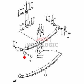 REAR LEAF SPRING BUSH SUZUKI SAMURAI SERIES