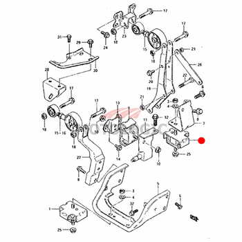 ENGINE MOUNTING LEFT SUZUKI ALTO SERIES