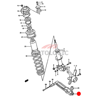 FRONT SUSPENSION ARM SUZUKI ALTO SERIES