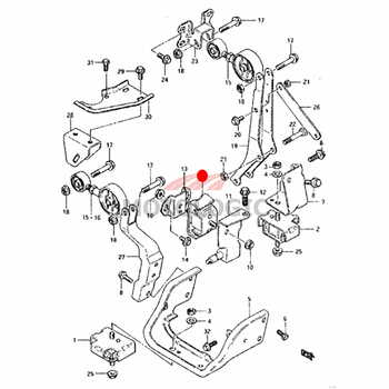 ENGINE MOUNTING REAR SUZUKI ALTO SERIES