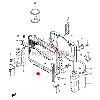 RADIATOR ASSY SUZUKI CARRY SERIES