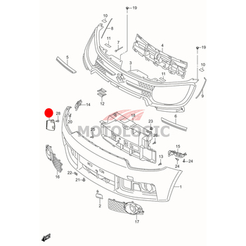 FRONT FOG LAMP BEZEL COVER SUZUKI IGNIS SERIES