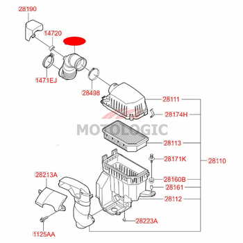 AIR INTAKE HOSE HYUNDAI i20 SERIES