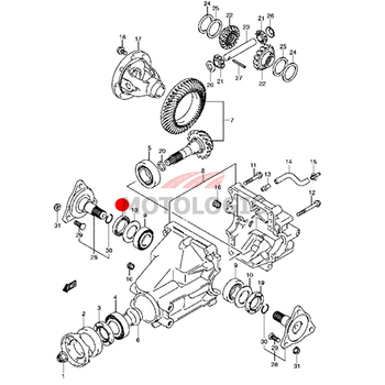 OIL SEAL DIFFERENTIAL SIDE RIGHT SUZUKI SERIES