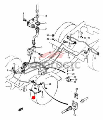 FRONT BRAKE HOSE SUZUKI SAMURAI SERIES